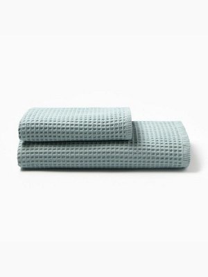 Банные полотенца LoveLife Waffle mint, 2 шт.: 100x150, 50x100 см, хлопок 100%