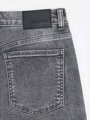Джинсы straight в сером цвете с вискозой