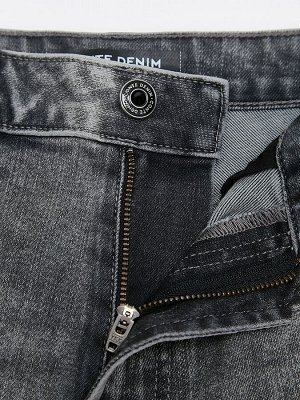 Джинсы straight в сером цвете с вискозой