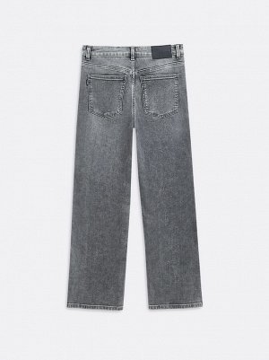 Джинсы straight в сером цвете с вискозой