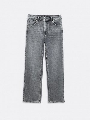 Джинсы straight в сером цвете с вискозой