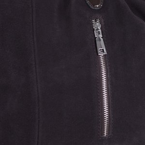 Сумка женская, замша, отдел на молнии, 3 наружных кармана, длинный ремень, цвет коричневый
