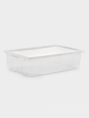 Контейнер для хранения с крышкой Porter, 32 л, 65.9x41.6x17.5 см, прозрачный
