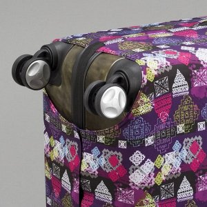 Чехол для чемодана Орнамент, 20", 36*24*49см, фиолетовый