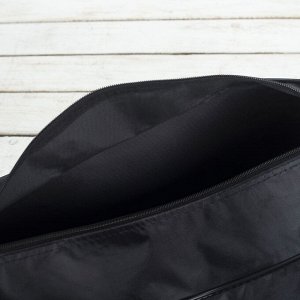 Сумка спортивная Sport- dress code на молнии, наружный карман, цвет чёрный
