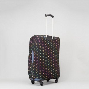 Чехол для чемодана 20", цвет чёрный/разноцветный