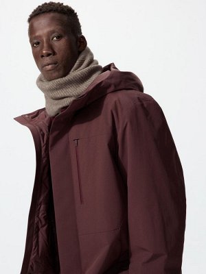 UNIQLO - мягкий снуд-суфле Heattech - 34 BROWN
