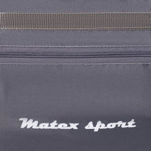 Сумка спортивная, отдел на молнии, 3 наружных кармана, длинный ремень, цвет светло-серый