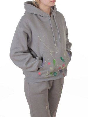 005 GRAY Костюм спортивный зимний женский (95% хлопок, 5% полиэстер)