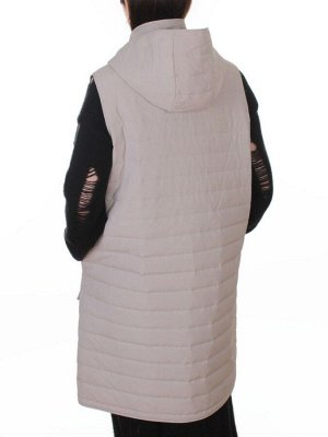 A-606 GRAY/BEIGE Жилет утепленный женский (50 гр. синтепон)