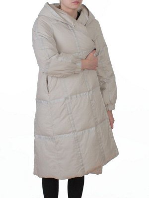 3065 LT. BEIGE Пальто пуховое зимнее женское (утиный пух)