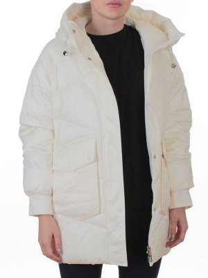 EB2819 MILK Куртка зимняя женская (200 гр. холлофайбер)