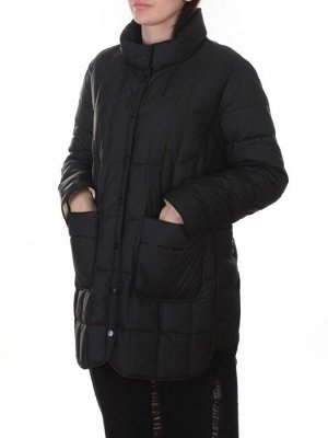 H24-328 BLACK Куртка пуховая облегченная женская (белый утиный пух)