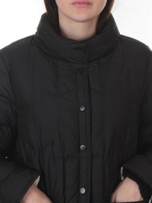 H24-332 BLACK Куртка пуховая облегченная женская (белый утиный пух)