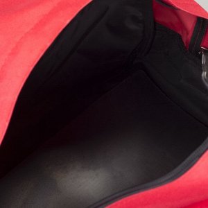 Сумка спортивная, отдел на молнии, наружный карман, цвет красный/чёрный