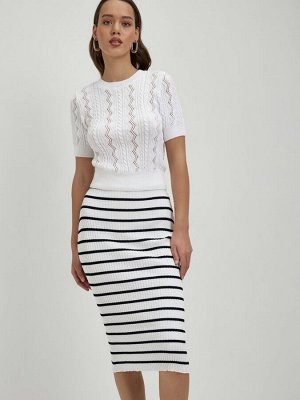 Юбка женская white-black