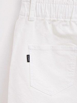 Джинсовая юбка прямого силуэта white