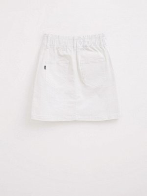 Джинсовая юбка прямого силуэта white