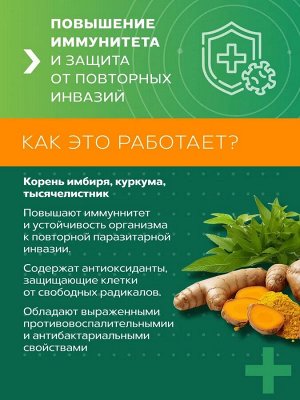 Фитокомплекс Зеленый лекарь "Антипаразитарный", ПЭТ банка, капс. 0,54 г №60