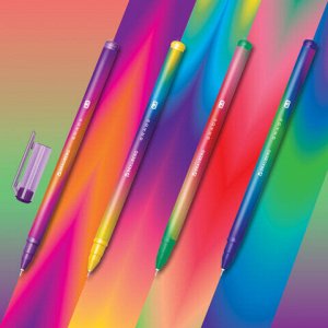 Ручка гелевая BRAUBERG GRADE NEON, ЧЕРНАЯ, игольчатый узел 0,5 мм, линия письма 0,3 мм, 144285