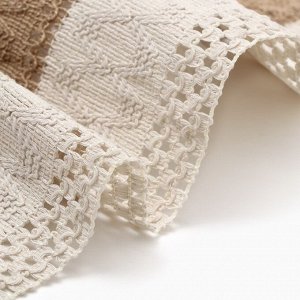 Дорожка «Этель. Сканди», коричневая, 32x150 см, 50% хлопок, 50% лён