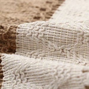 Дорожка «Этель. Сканди», коричневая, 32x150 см, 50% хлопок, 50% лён