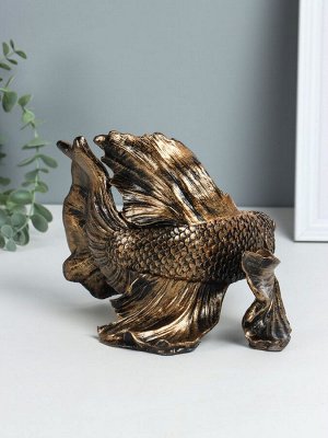 Фигура полистоун «Рыбка золотая», 20.5x16x14 см
