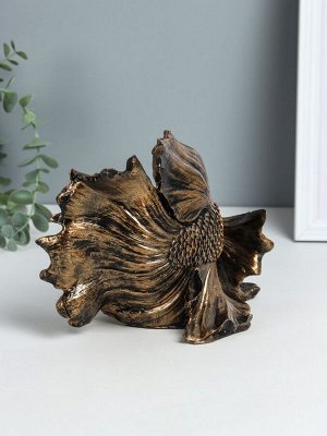 Фигура полистоун «Рыбка золотая», 20.5x16x14 см