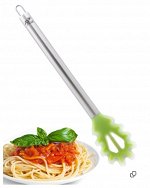 AxWild Ложка для спагетти силикон/сталь салатовая №2