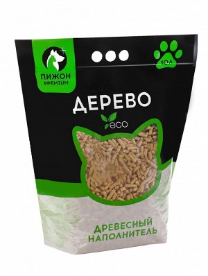 Наполнитель древесный «Пижон» Premium White, белые пеллеты, 10 л