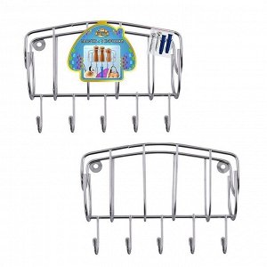 Полка с 5 крючками
