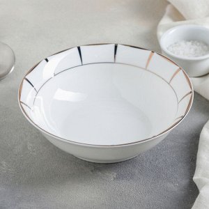 Тарелка суповая «Аврора», 18х5,5 см, цвет белый