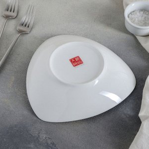 Тарелка сервировочная «Аврора», 19х4 см, цвет белый