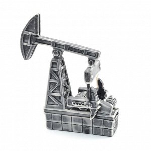 Фигура из мрамолита "Нефтяная вышка-качалка" 100*42*110мм