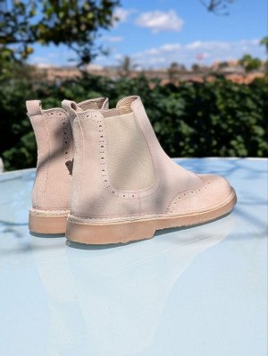 Челси Челси-унисекс из натуральной кожи от AB.Zapatos 609 New R BEIG
