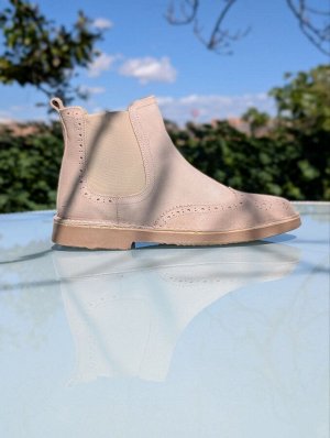 Челси Челси-унисекс из натуральной кожи от AB.Zapatos 609 New R BEIG