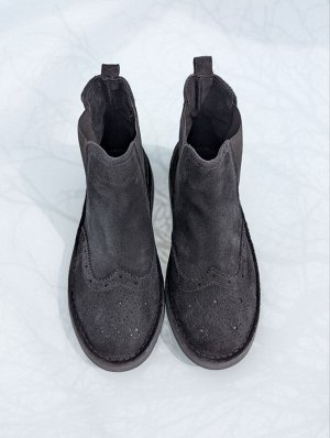 Челси Челси-унисекс из натуральной кожи от AB.Zapatos 609 New R NEGRO