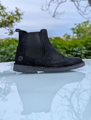 Челси Челси-унисекс из натуральной кожи от AB.Zapatos 609 New R NEGRO