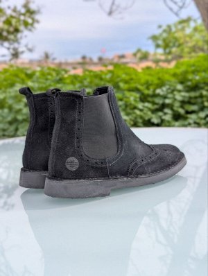 Челси Челси-унисекс из натуральной кожи от AB.Zapatos 609 New R NEGRO