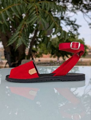 Дополнительные ремешки для абаркас AB. Zapatos correas (100) rojo
