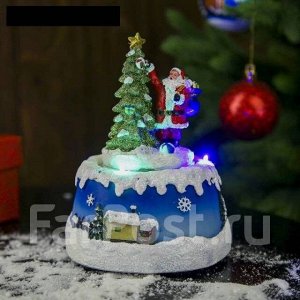 Новогодняя фигурка дед мороз или снеговик, вращ/свет