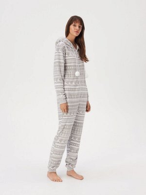 Пижама-комбинезон с рождественским принтом