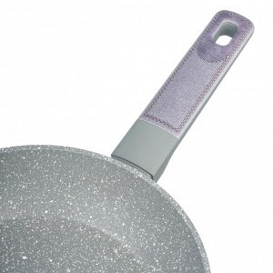 Сковорода Agness Constant 20 см, кованый алюминий, антипригарное покрытие Pfluon Marble, индукция