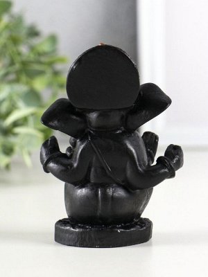 Фигурка гипс «Ганеша», 9x8 см, чёрный