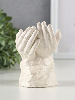 Фигурка гипс «Младенец в руках Бога», 11x8 см, перламутр