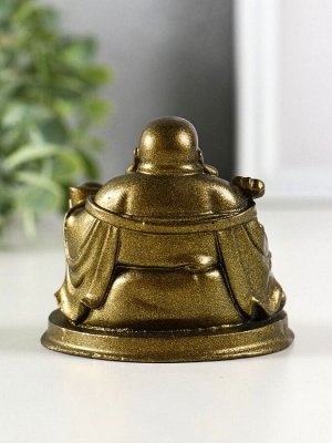 Фигурка гипс «Счастливый хотей», 7x6.5 см, под латунь
