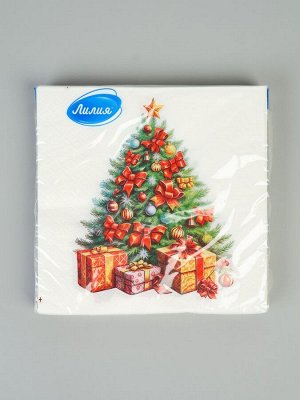 Салфетки бумажные двухслойные «Краса», 33x33, 20 шт.