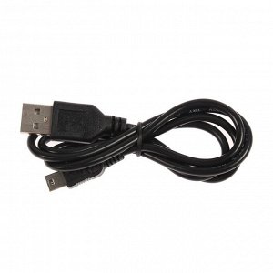 Кабель LuazON, mini USB - USB, 1 А, 75 см, чёрный