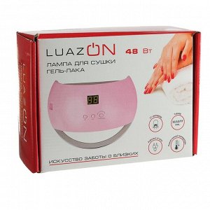 Лампа для гель-лака LuazON LUF-22, LED, 48 Вт, 21 диод, таймер 30/60/99 сек, чёрная