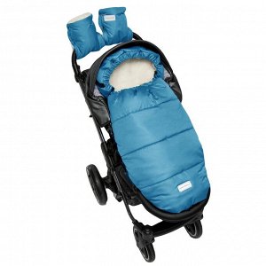 Муфты на ручку коляски AMAROBABY Snowy Travel, серо-голубой